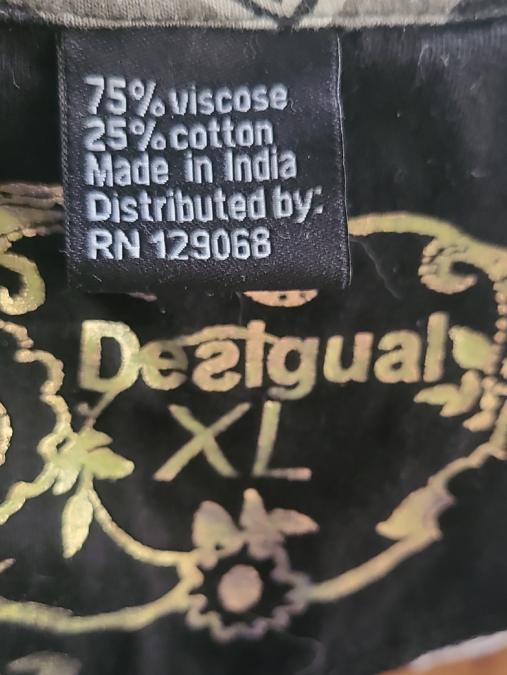 Desigual Pattern Mix Drape Neck Top - Picture 6 of 6